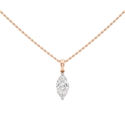 2Ct Marquise Shape,Solitaire Pendants