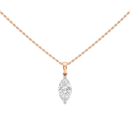 2Ct Marquise Shape,Solitaire Pendants