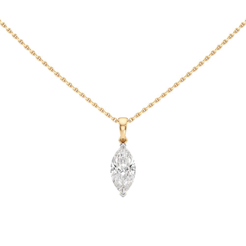 2Ct Marquise Shape,Solitaire Pendants