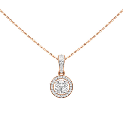 Jovianne 1.25Ct Concentric Round Cut Halo Pendant