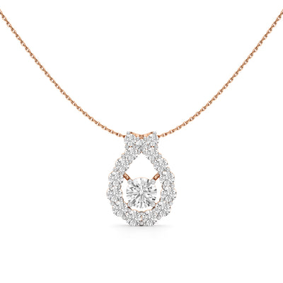 Uma 2.5Ct Open Circle Round Cut Fancy Pendant