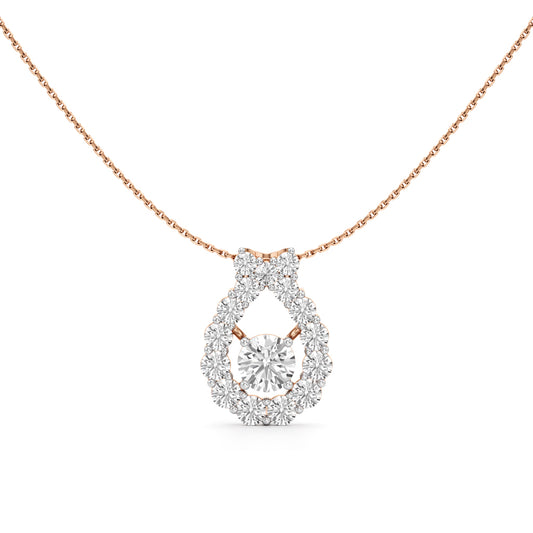 Uma 2.5Ct Open Circle Round Cut Fancy Pendant