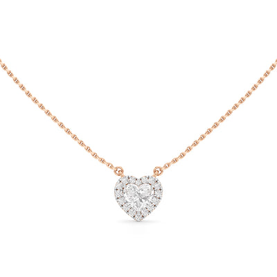 Etherea Heart Cut Halo Pendant