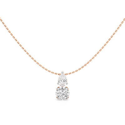 1.50Ct Round Shape Gold Fancy Pendant