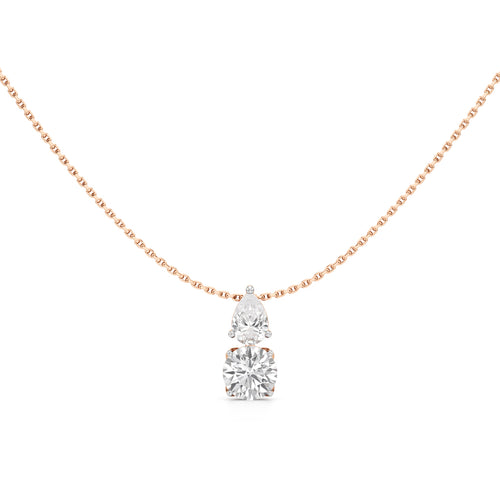1.50Ct Round Shape Gold Fancy Pendant
