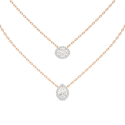 2.50 Ct Pear Oval Lumora Pendant
