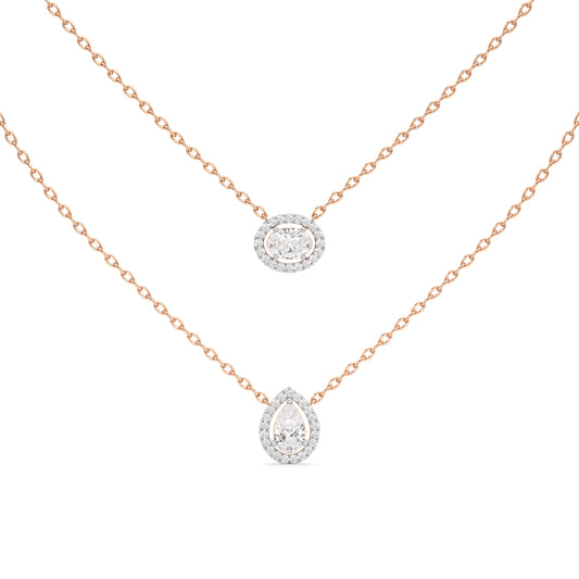 2.50 Ct Pear Oval Lumora Pendant