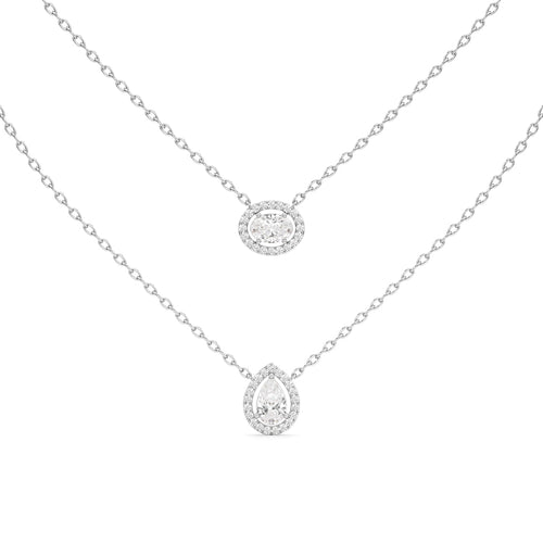 2.50 Ct Pear Oval Lumora Pendant