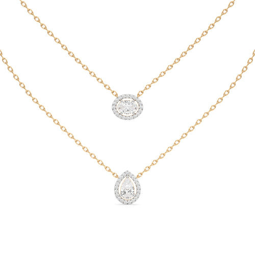 2.50 Ct Pear Oval Lumora Pendant