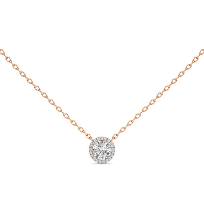 1.75Ct Round Glimmer Halo Pendant