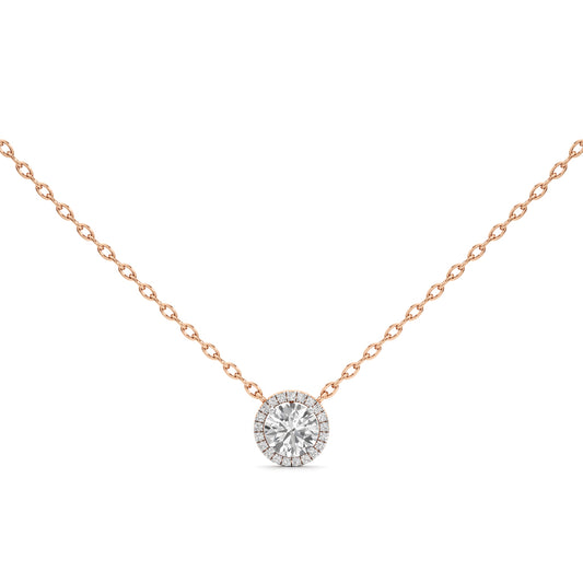 1.75Ct Round Glimmer Halo Pendant