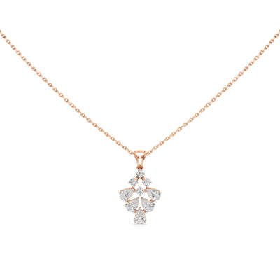 1.00Ct Pear & Round Gleam Pendant