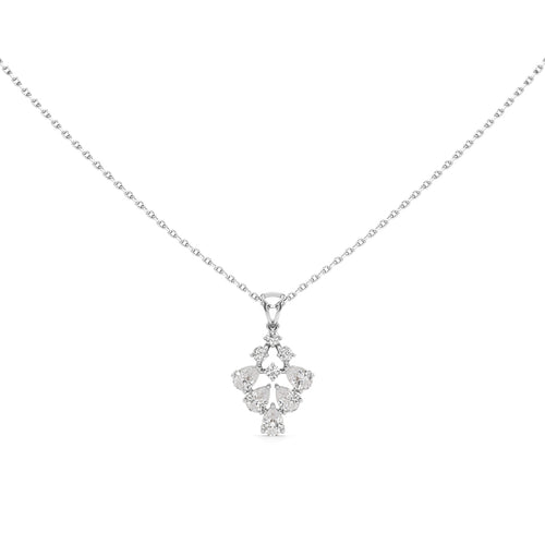 1.00Ct Pear & Round Gleam Pendant