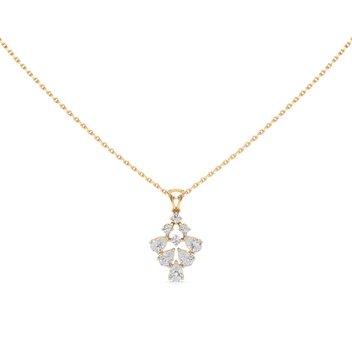 1.00Ct Pear & Round Gleam Pendant