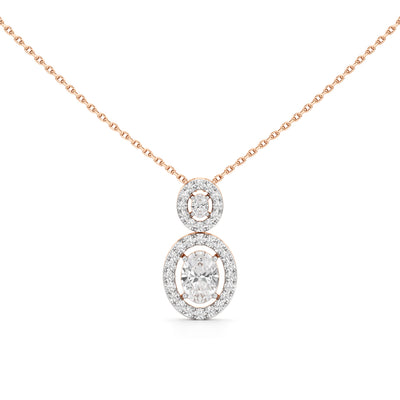 1.75 Ct Halo Aura Pendant