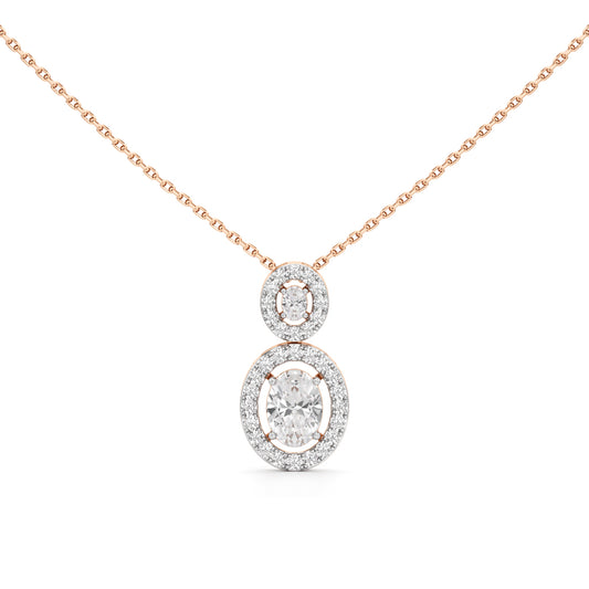 1.75 Ct Halo Aura Pendant