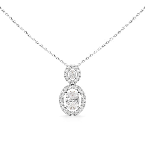 1.75 Ct Halo Aura Pendant
