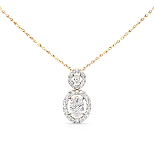 1.75 Ct Halo Aura Pendant