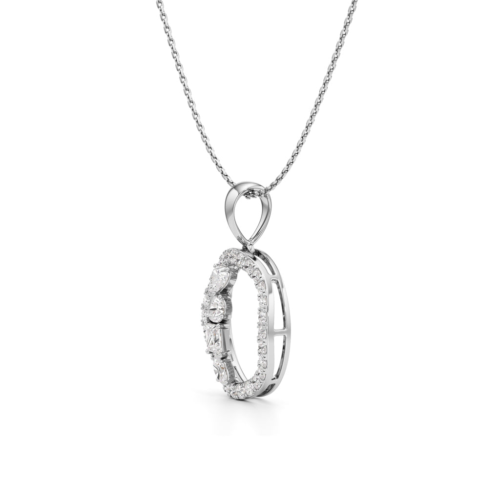 1.25 Ct Fancy Celestia Pendant