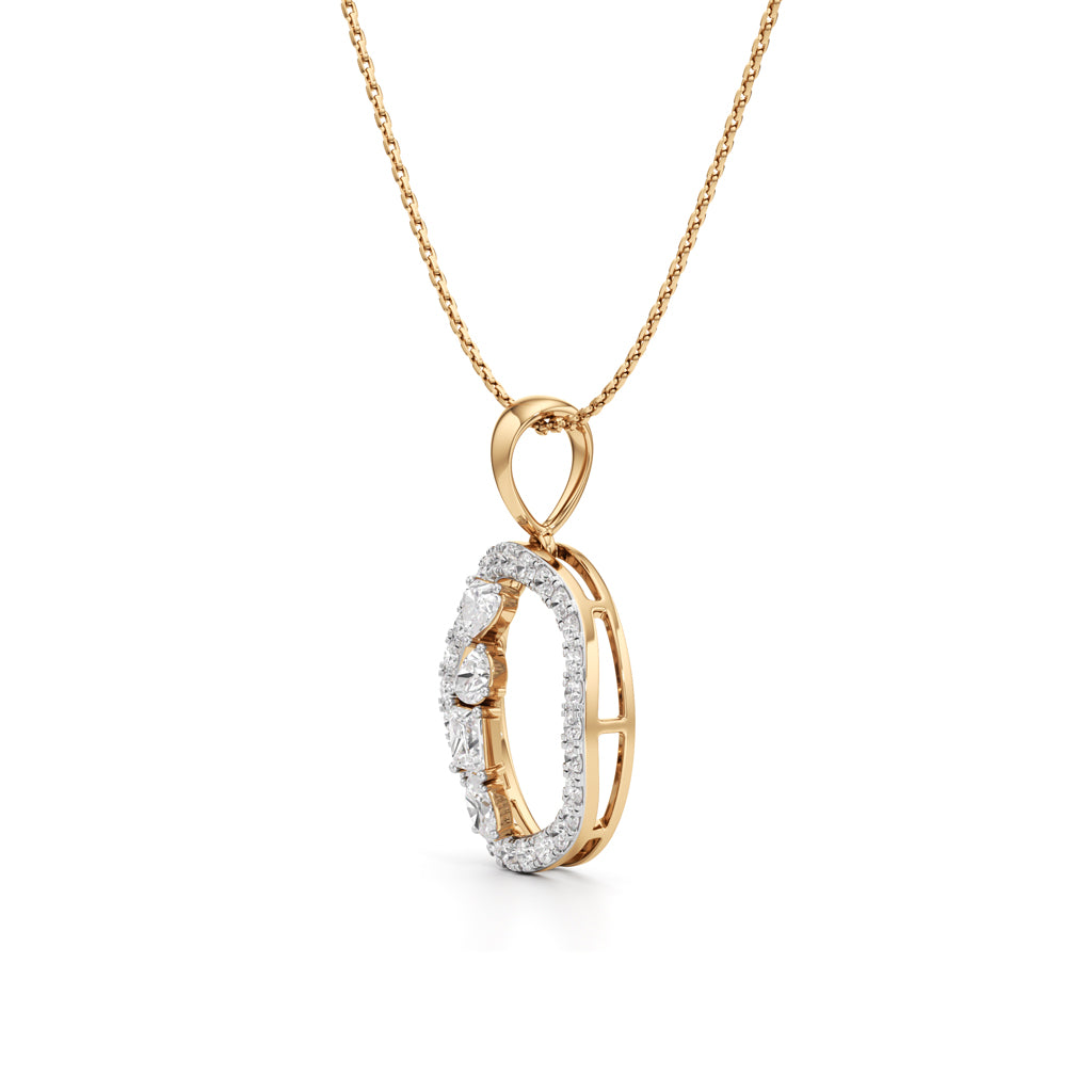 1.25 Ct Fancy Celestia Pendant