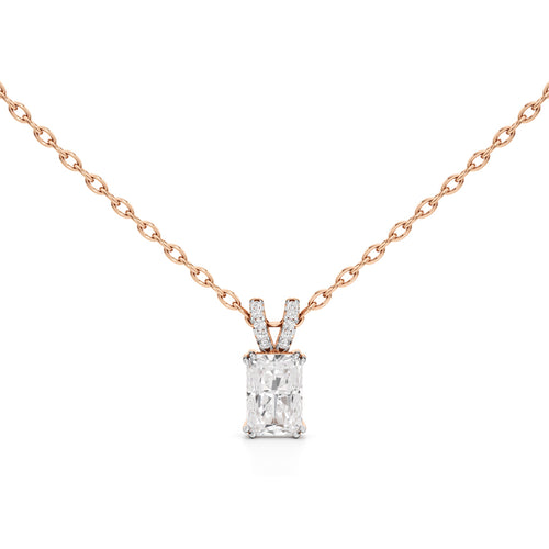 Celestia Radiant Emerald Pendant