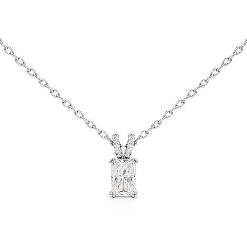Celestia Radiant Emerald Pendant