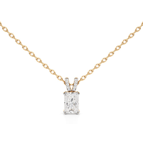 Celestia Radiant Emerald Pendant