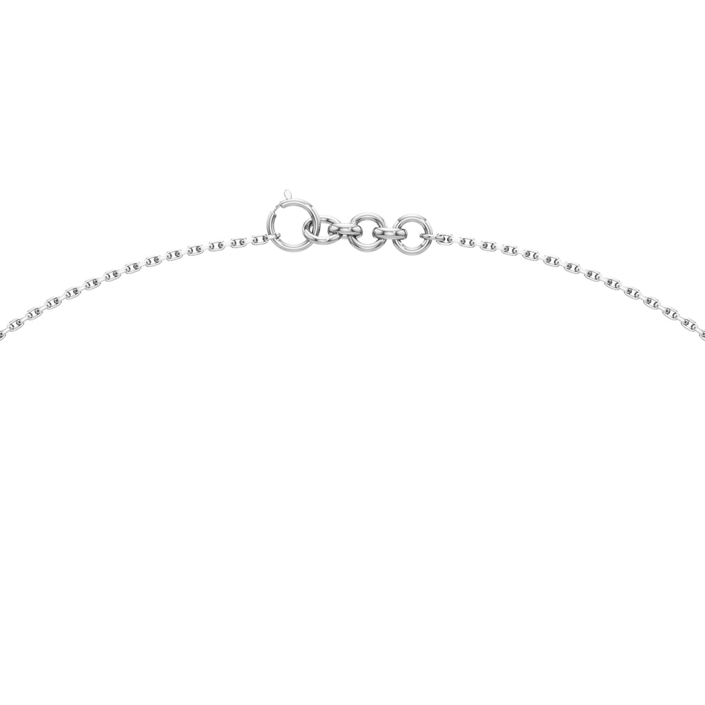 Elara Diamond Curve Pendant Necklace