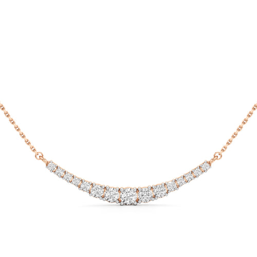 Celesta Curve Diamond Necklace