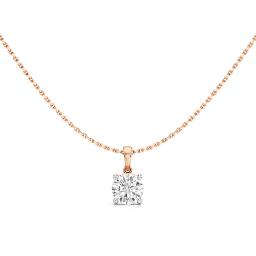 Lumine Solitaire Pendant Necklace