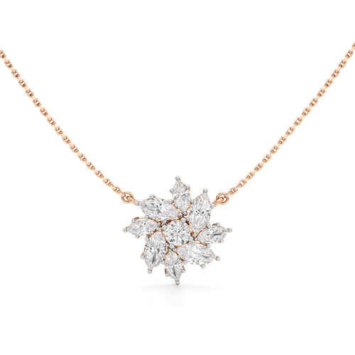Stellar Flora Cluster Pendant Necklace