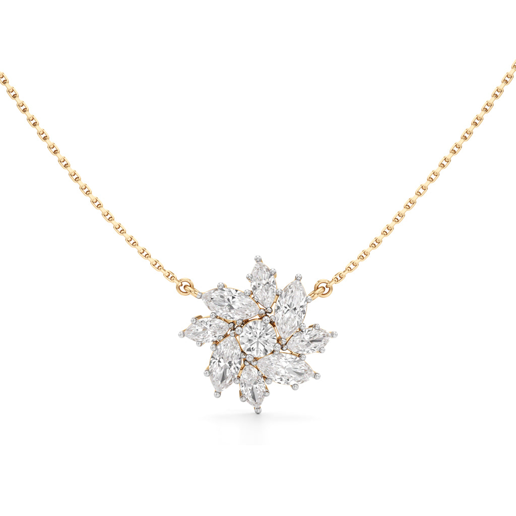 Stellar Flora Cluster Pendant Necklace