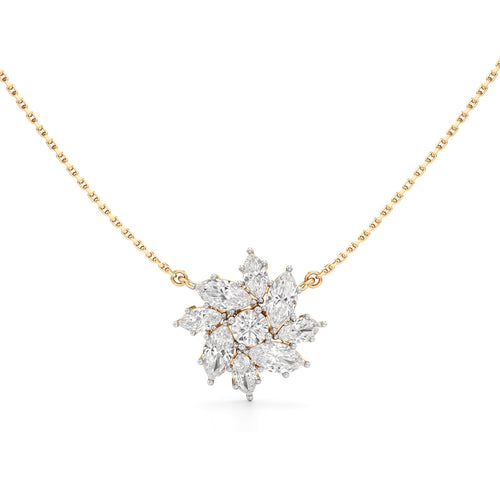 Stellar Flora Cluster Pendant Necklace