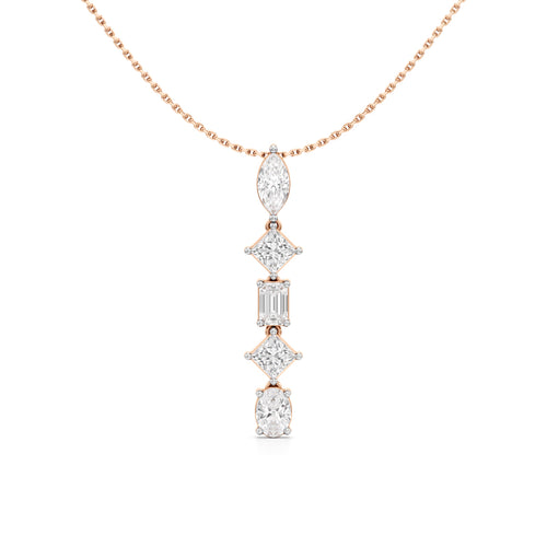 Celeste Cascade Diamond Drop Necklace