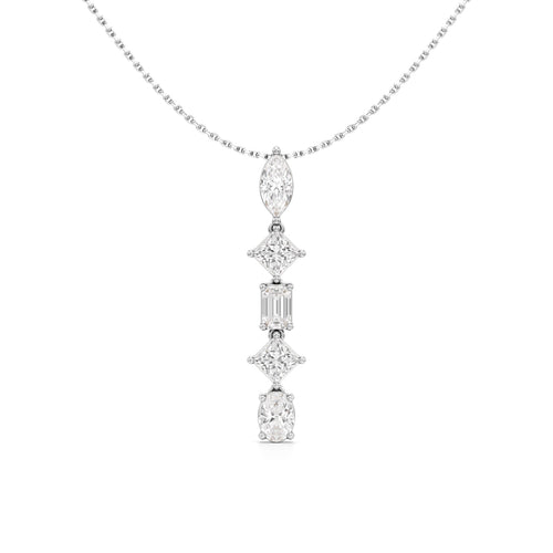 Celeste Cascade Diamond Drop Necklace