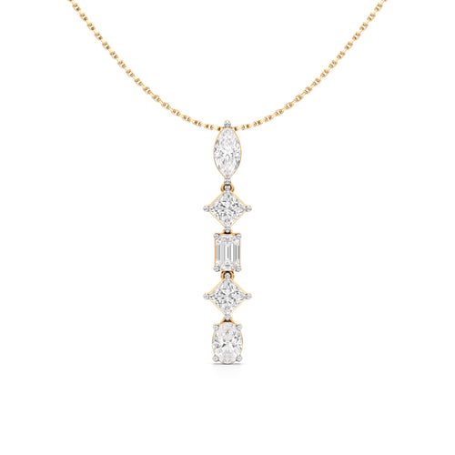Celeste Cascade Diamond Drop Necklace