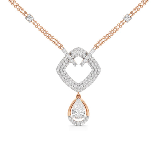 Celestia Heartfall Diamond Necklace