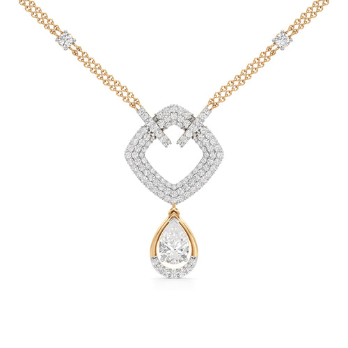 Celestia Heartfall Diamond Necklace