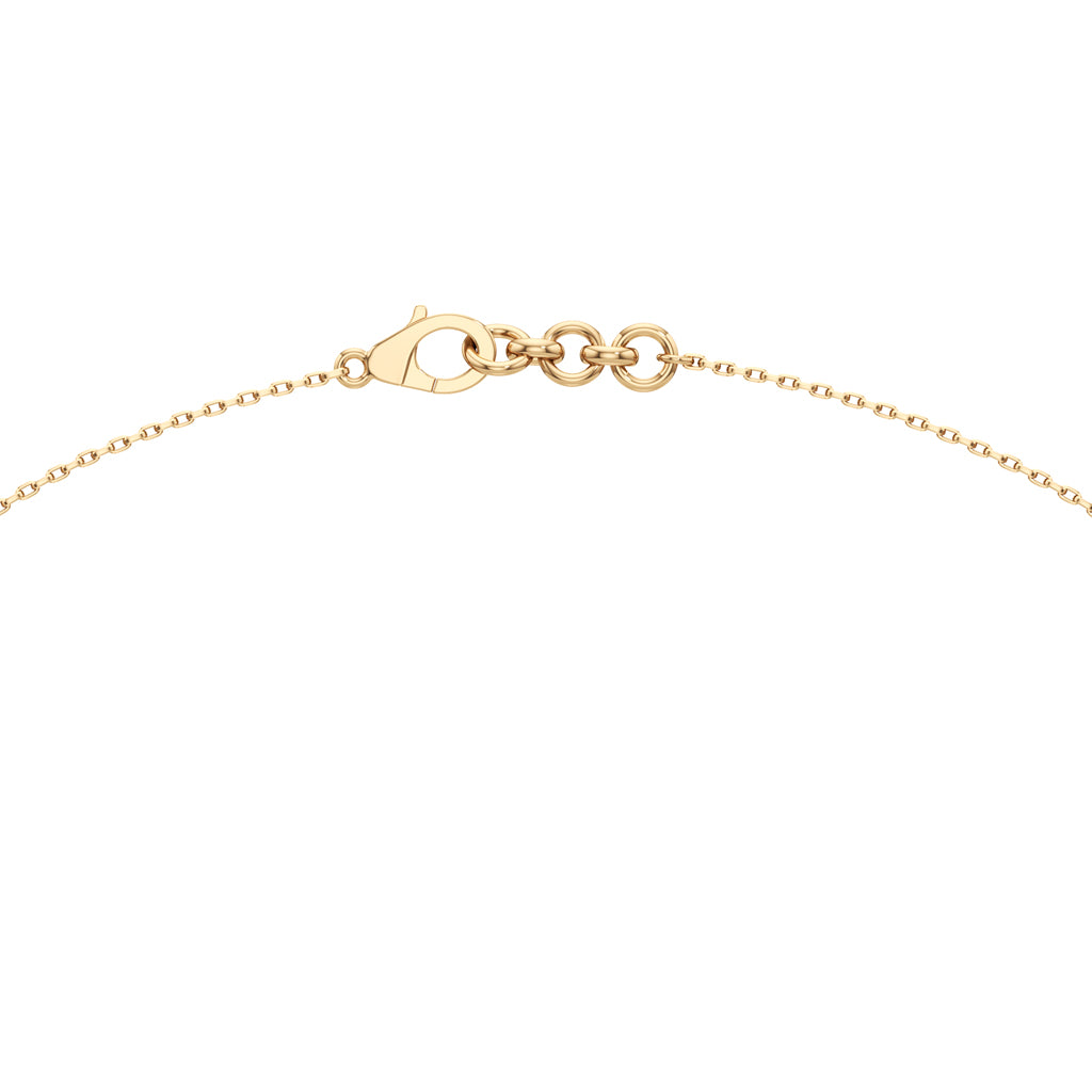 Aurielle Dual-Tone Diamond Loop Pendant Necklace