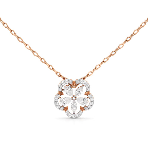 Fleur Radiance Diamond Pendant Necklace