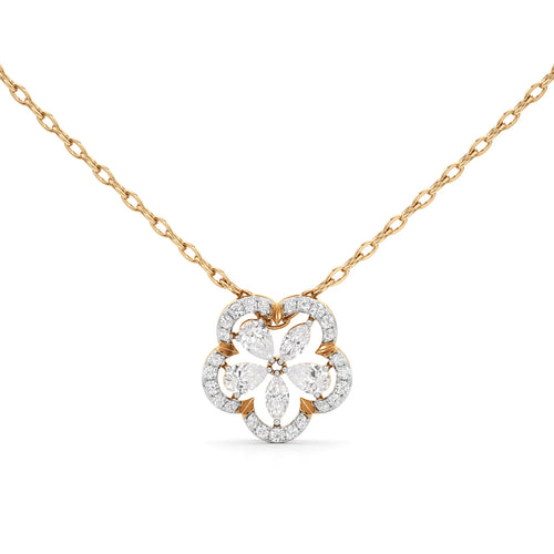 Fleur Radiance Diamond Pendant Necklace