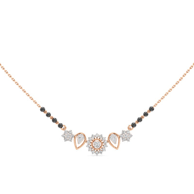 Kavya Petal Cluster Diamond Mangalsutra