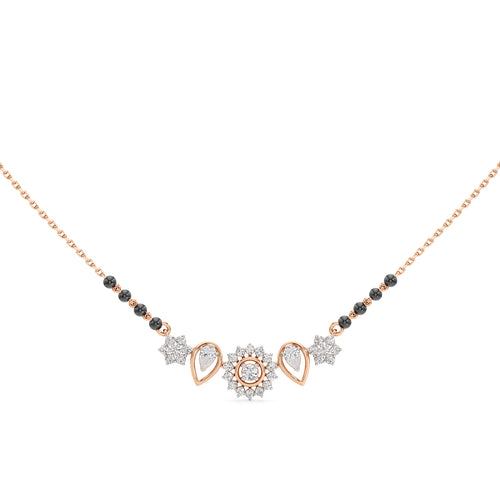 Kavya Petal Cluster Diamond Mangalsutra