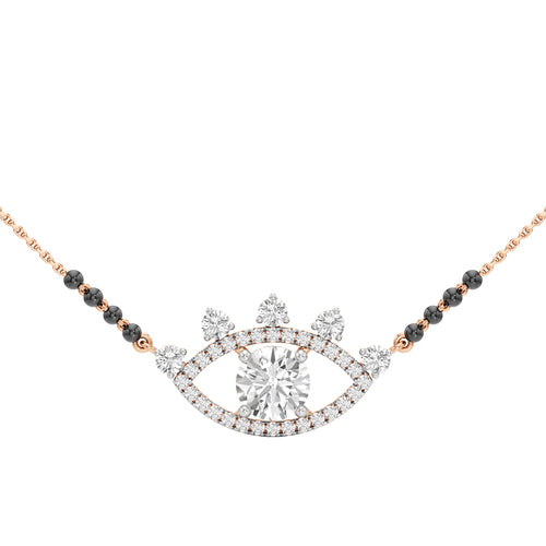 Aarohi Evil Eye Diamond Mangalsutra