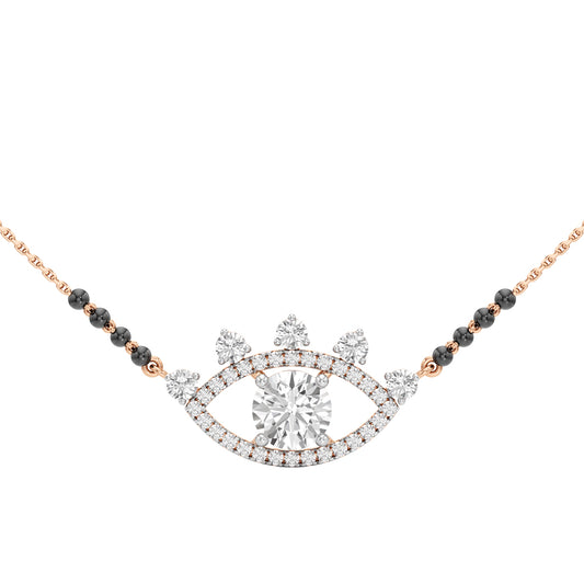 Aarohi Evil Eye Diamond Mangalsutra