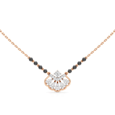 Anaya Radiant Fan-Crest Diamond Mangalsutra