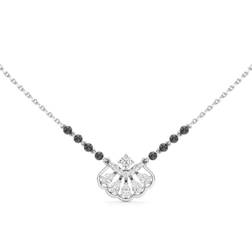 Anaya Radiant Fan-Crest Diamond Mangalsutra