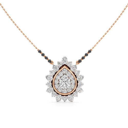 Surya Teardrop Radiance Diamond Mangalsutra