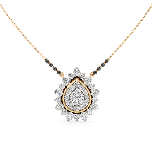 Surya Teardrop Radiance Diamond Mangalsutra