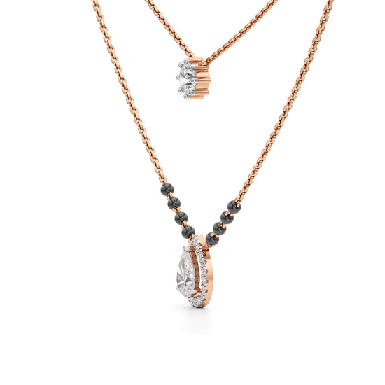 Velura Dual-Layer Diamond Mangalsutra